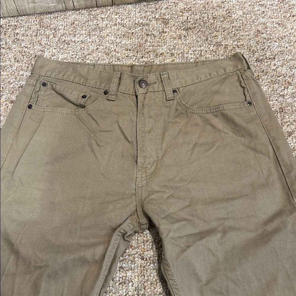 Men's Levi 505 khaki/tan colored jeans 34x34 - Picture 2 of 8